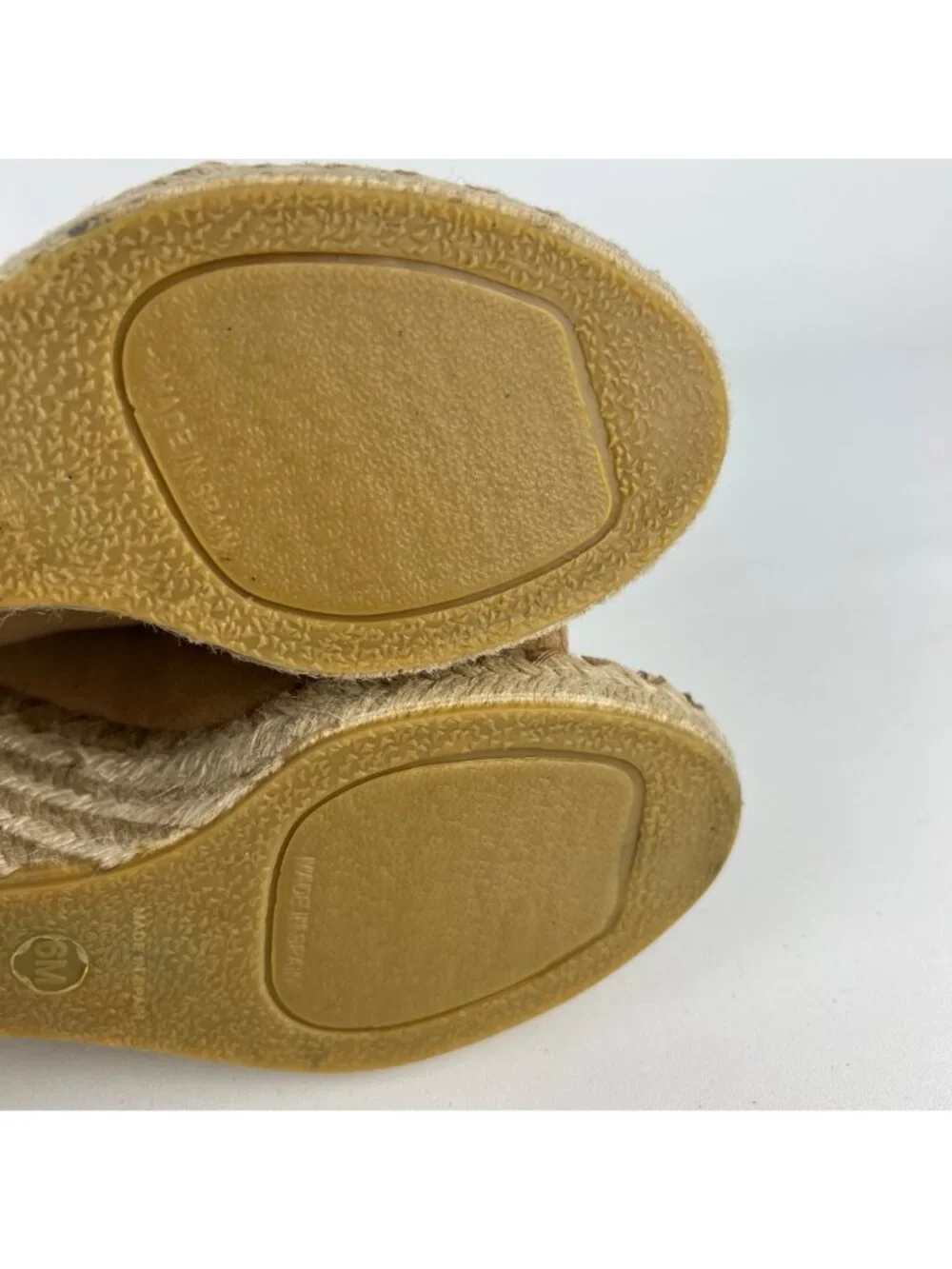 Vince Womens Sutherland Jute Wedge Sandals Brown Tan Suede Leather size 6M